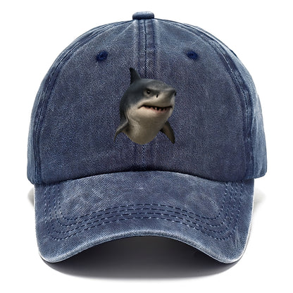shark portrait design Hat