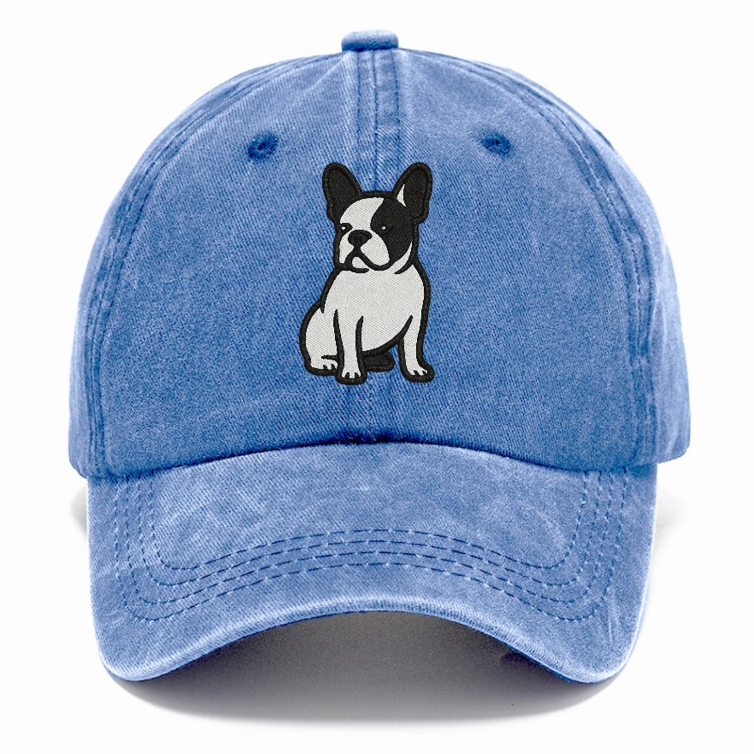 french-bulldog-black-white-charming-pose Hat