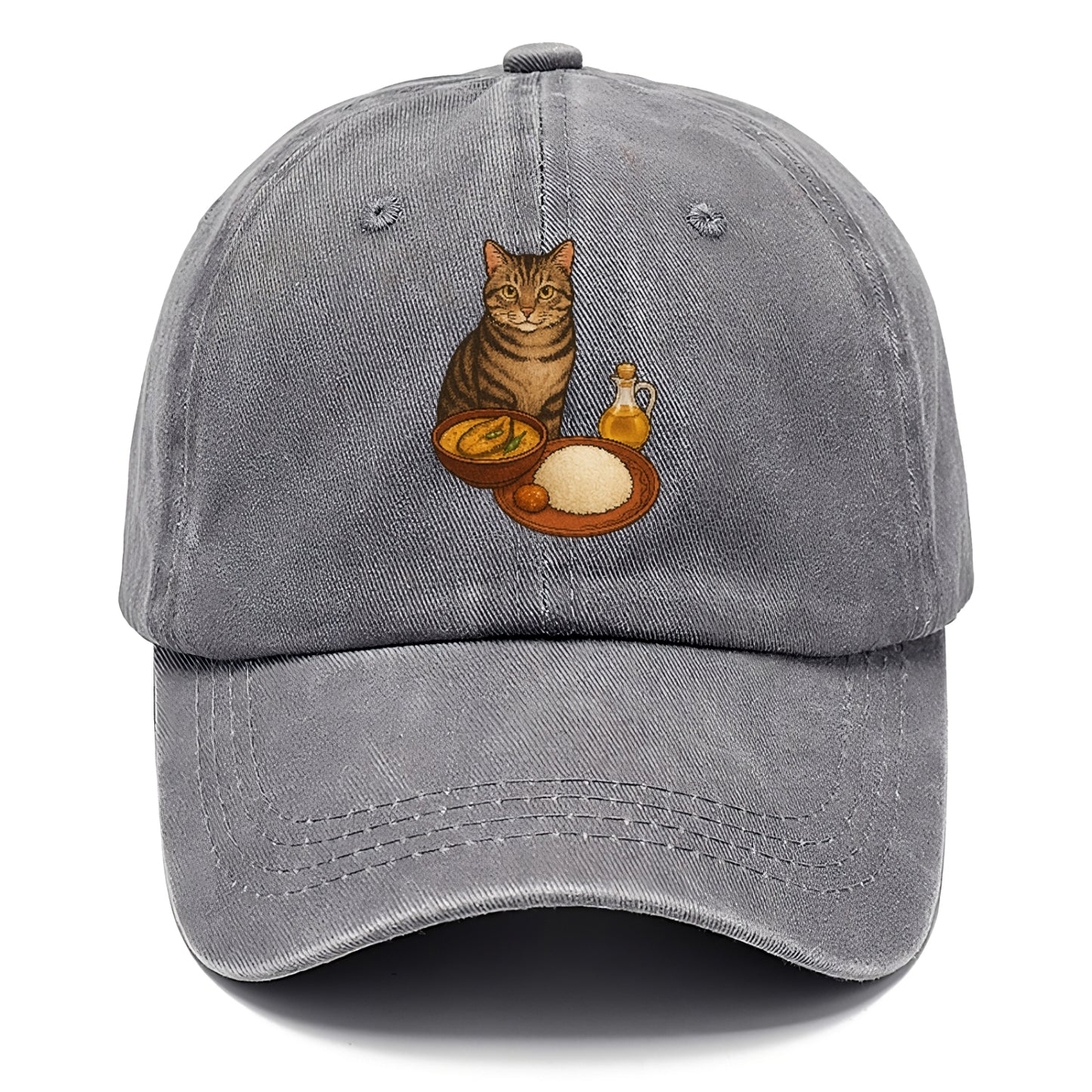 bengali-fish-curry-cat-charm Hat