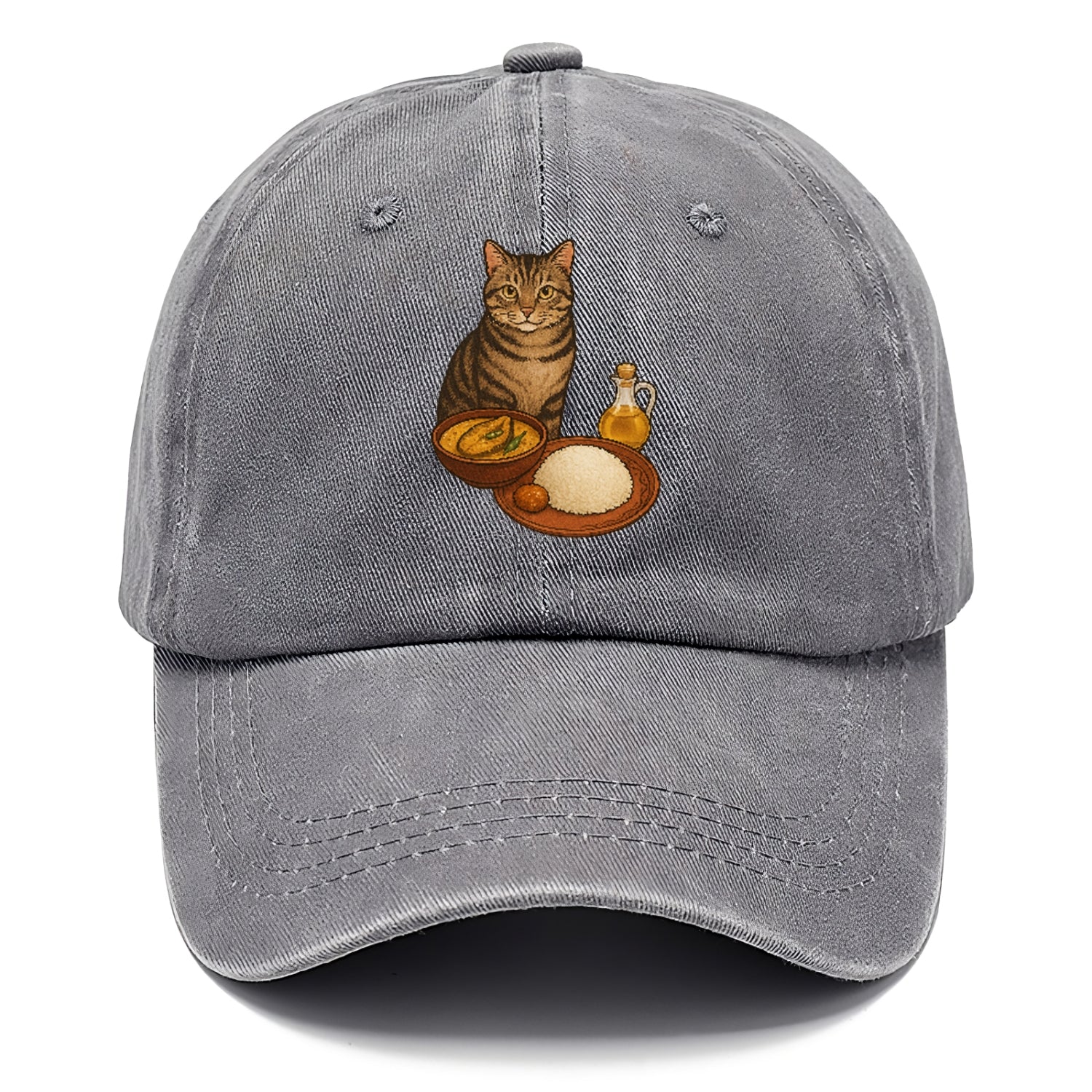 bengali-fish-curry-cat-charm Hat