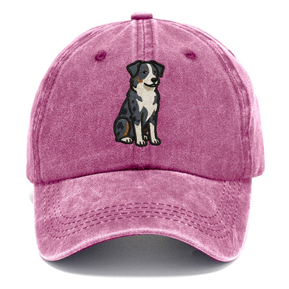 australian-shepherd-blue-merle-vibrant-spirit Hat