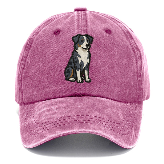 australian-shepherd-blue-merle-vibrant-spirit Hat
