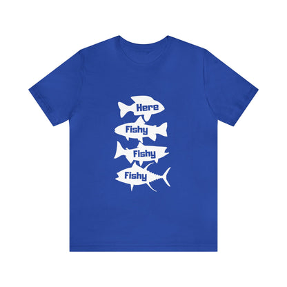Here Fishy Fishy Fishy ユニセックス ジャージ 半袖 Tシャツ