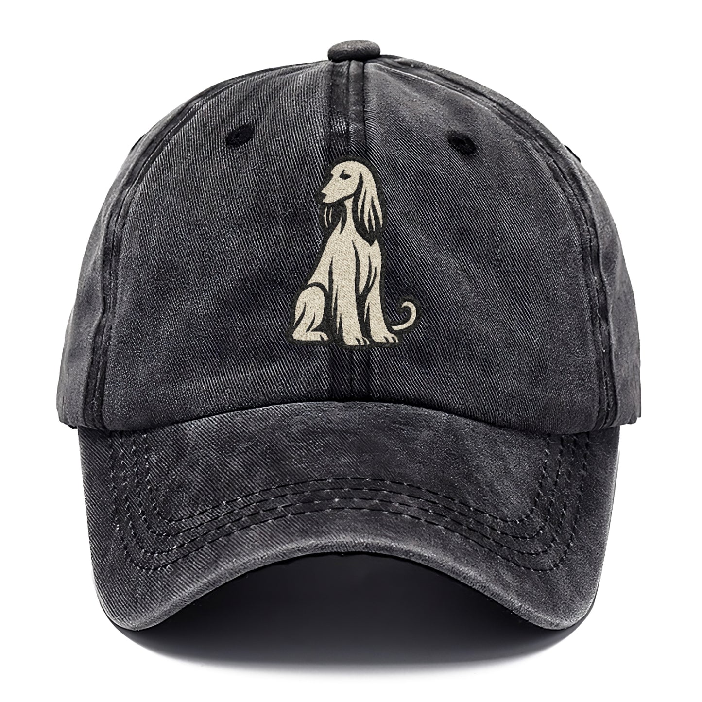 Afghan Hound Cream Colored Design Hat