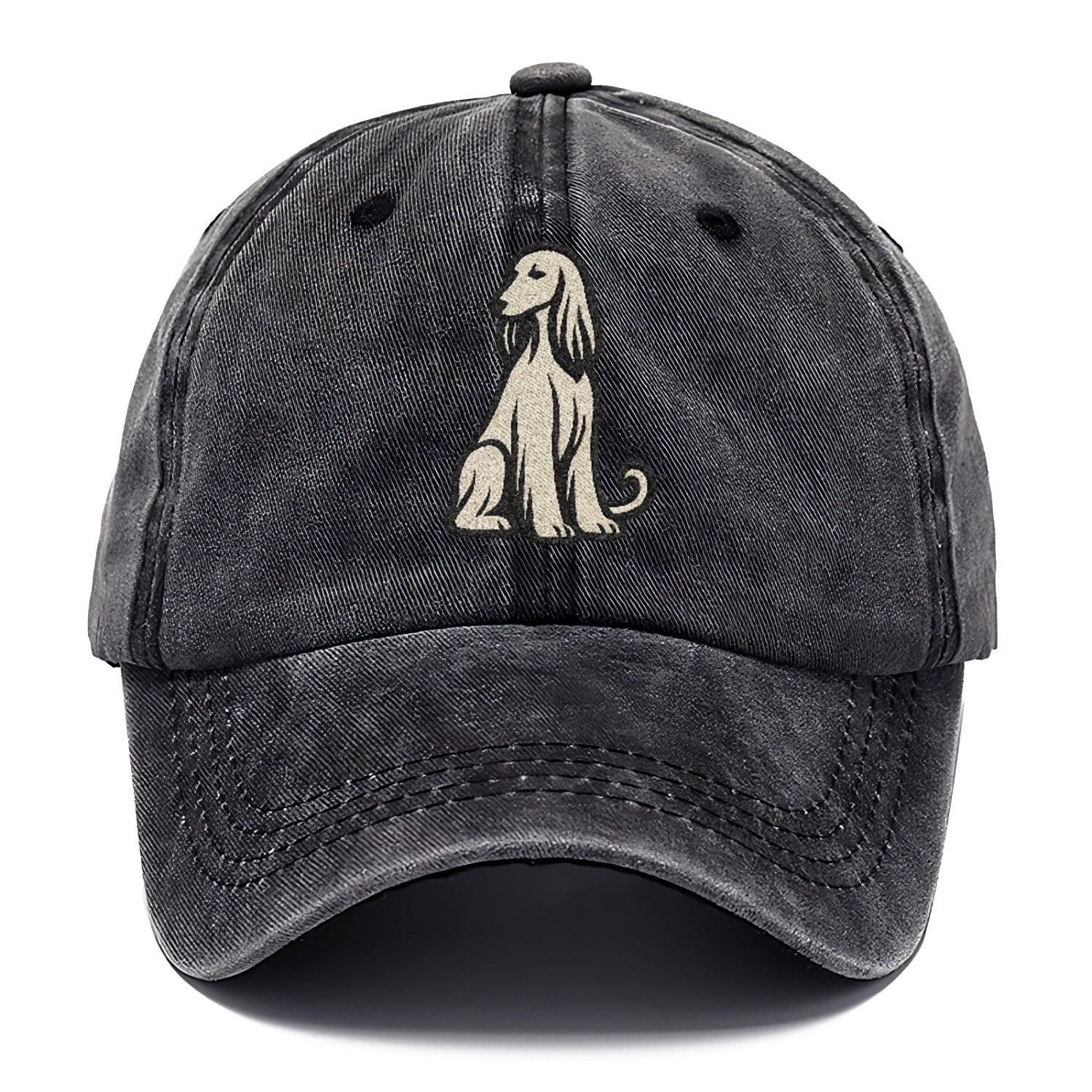Afghan Hound Cream Colored Design Hat