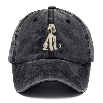 Afghan Hound Cream Colored Design Hat