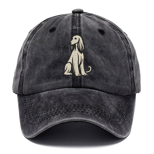 Afghan Hound Cream Colored Design Hat