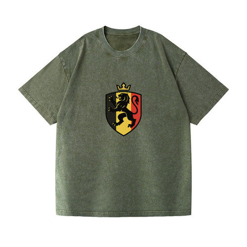 Belgium Royal Lion Emblem Vintage T-shirt