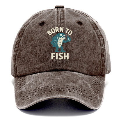 born to fish Hat