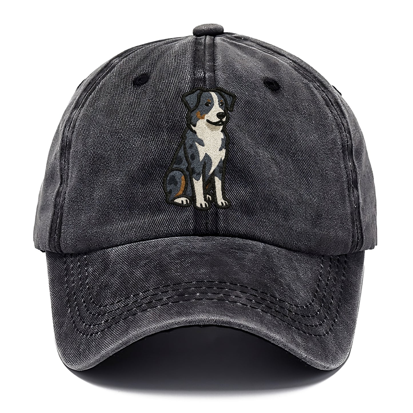 australian-shepherd-blue-merle-vibrant-spirit Hat
