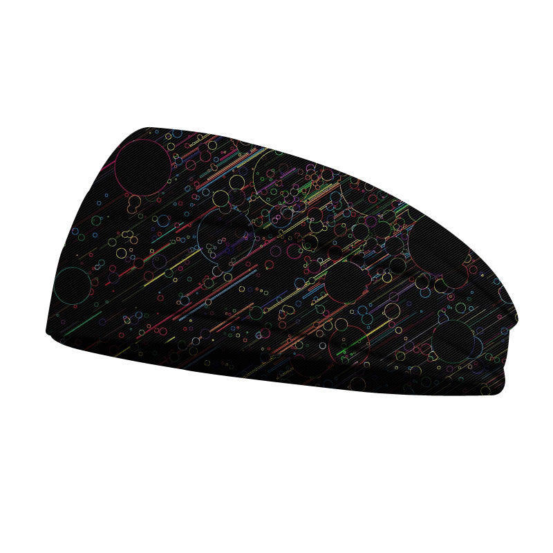 Diadema deportiva unisex con estampado de Pandaize para exteriores: banda elástica para yoga que absorbe el sudor