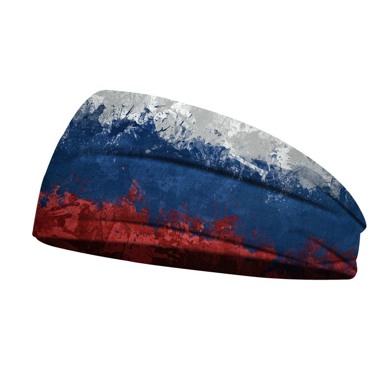 Diadema deportiva unisex con estampado de Pandaize para exteriores: banda elástica para yoga que absorbe el sudor