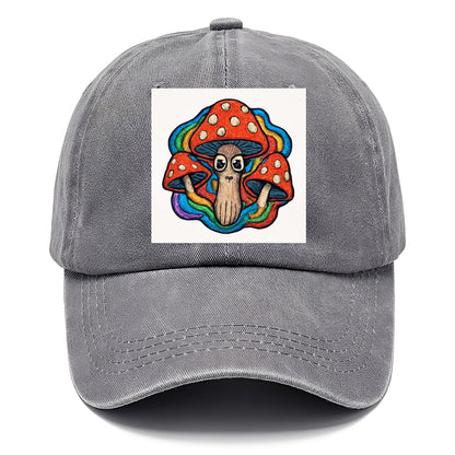trippy mushrooms with psychedelic aura Hat