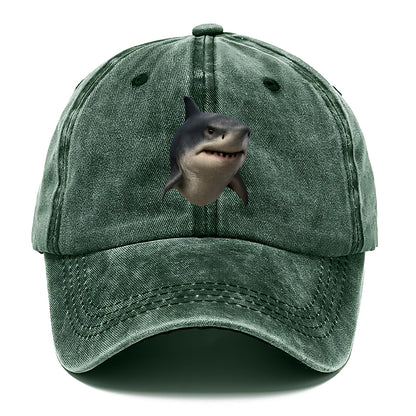 shark portrait design Hat