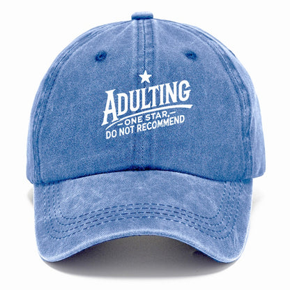 adulting one star do not recommend Hat