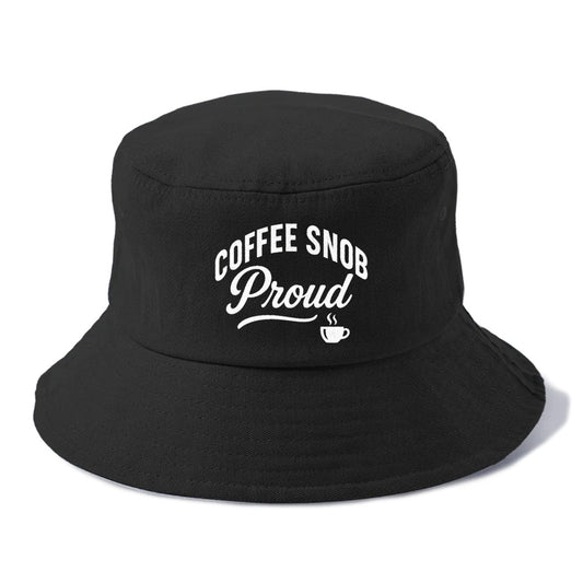 proud coffee snob bold design Hat