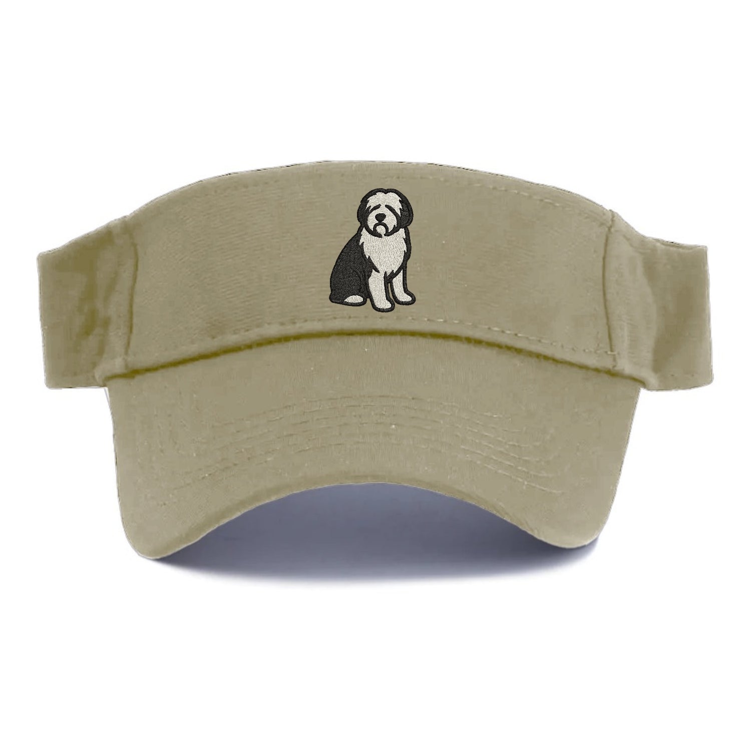 Old English Sheepdog Black And White Pose Hat