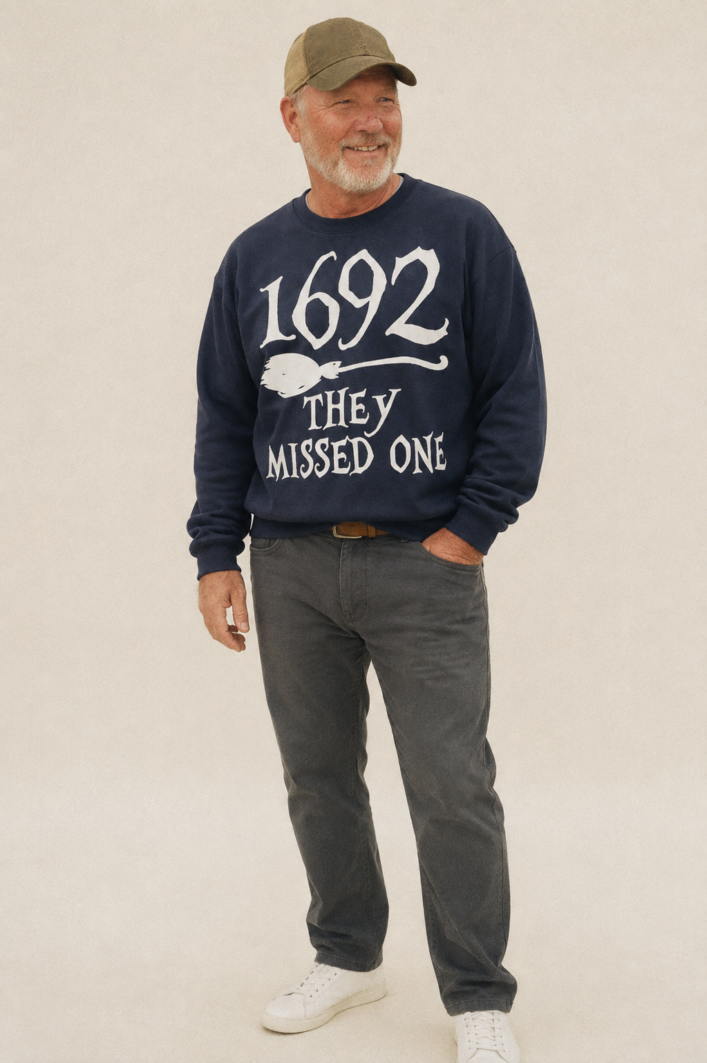 1692 They Missed One Fleece Sweatshirt – studio model photo