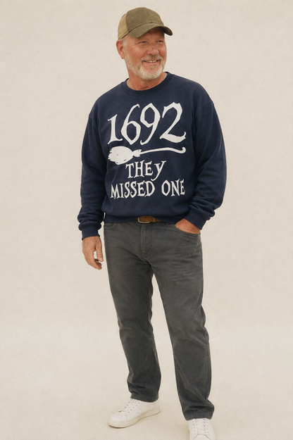 1692 They Missed One Fleece Sweatshirt – studio model photo