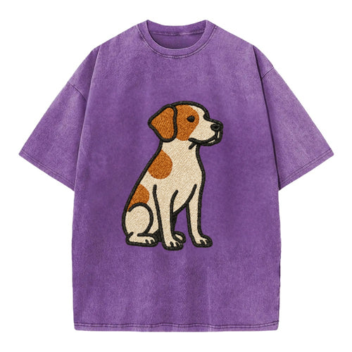 Brittany Spaniel Orange And White Design Vintage T-shirt