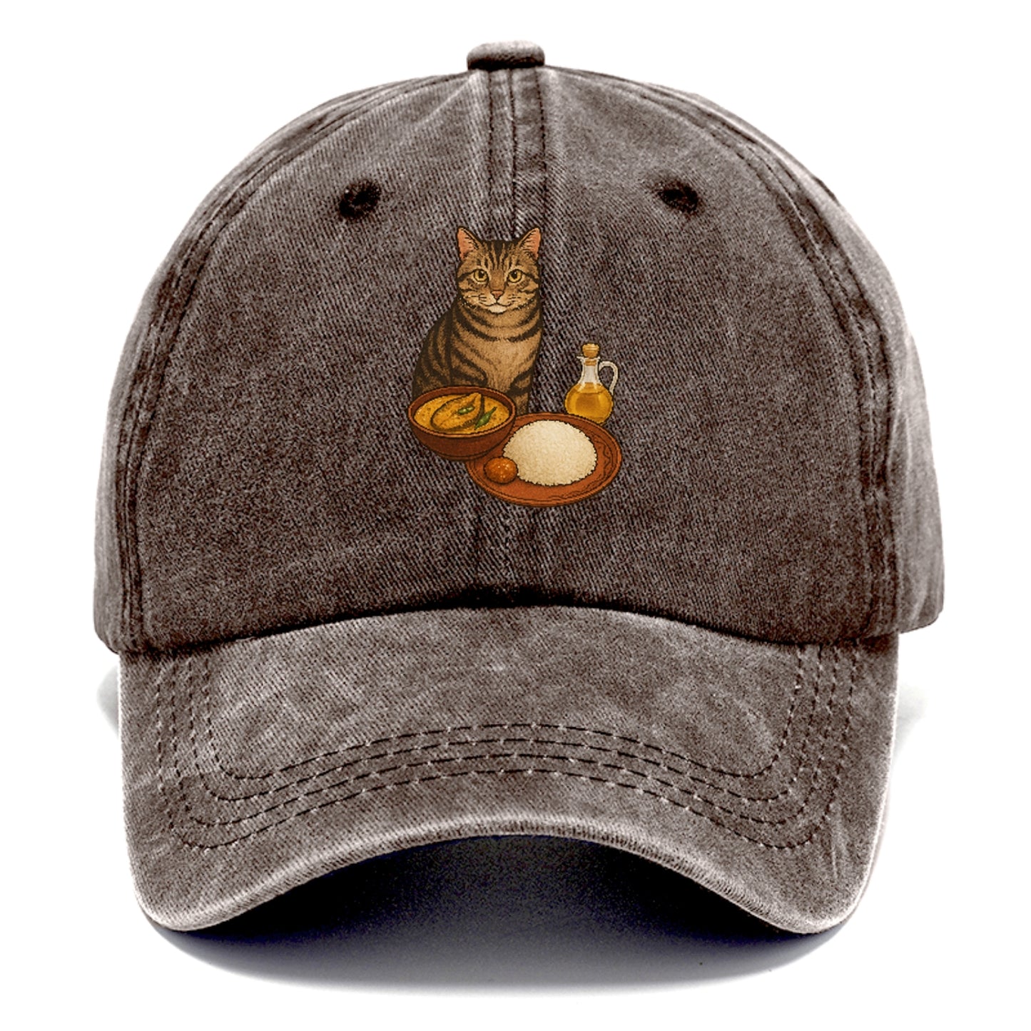 bengali-fish-curry-cat-charm Hat