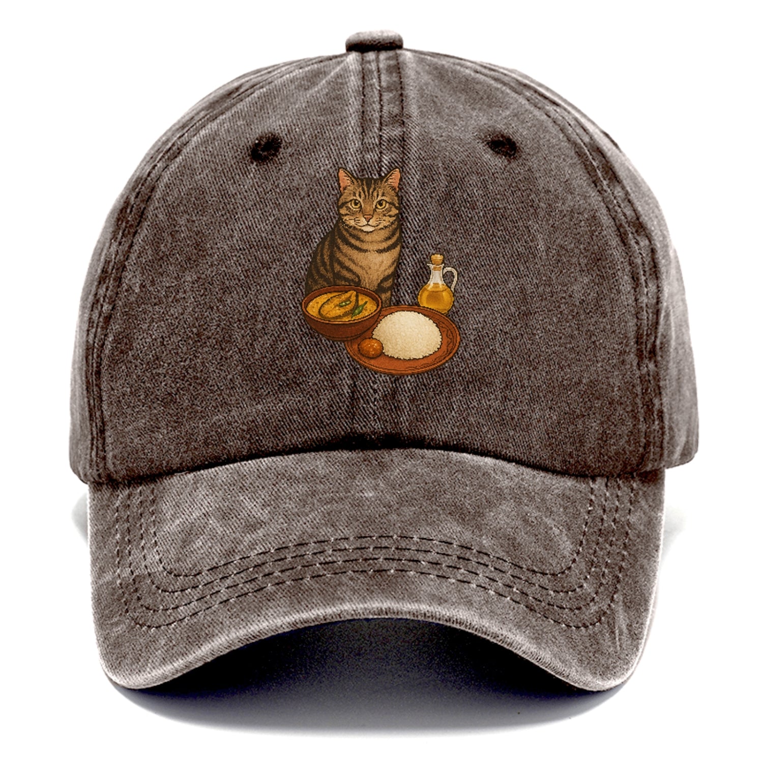 bengali-fish-curry-cat-charm Hat