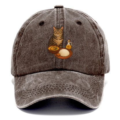 bengali-fish-curry-cat-charm Hat