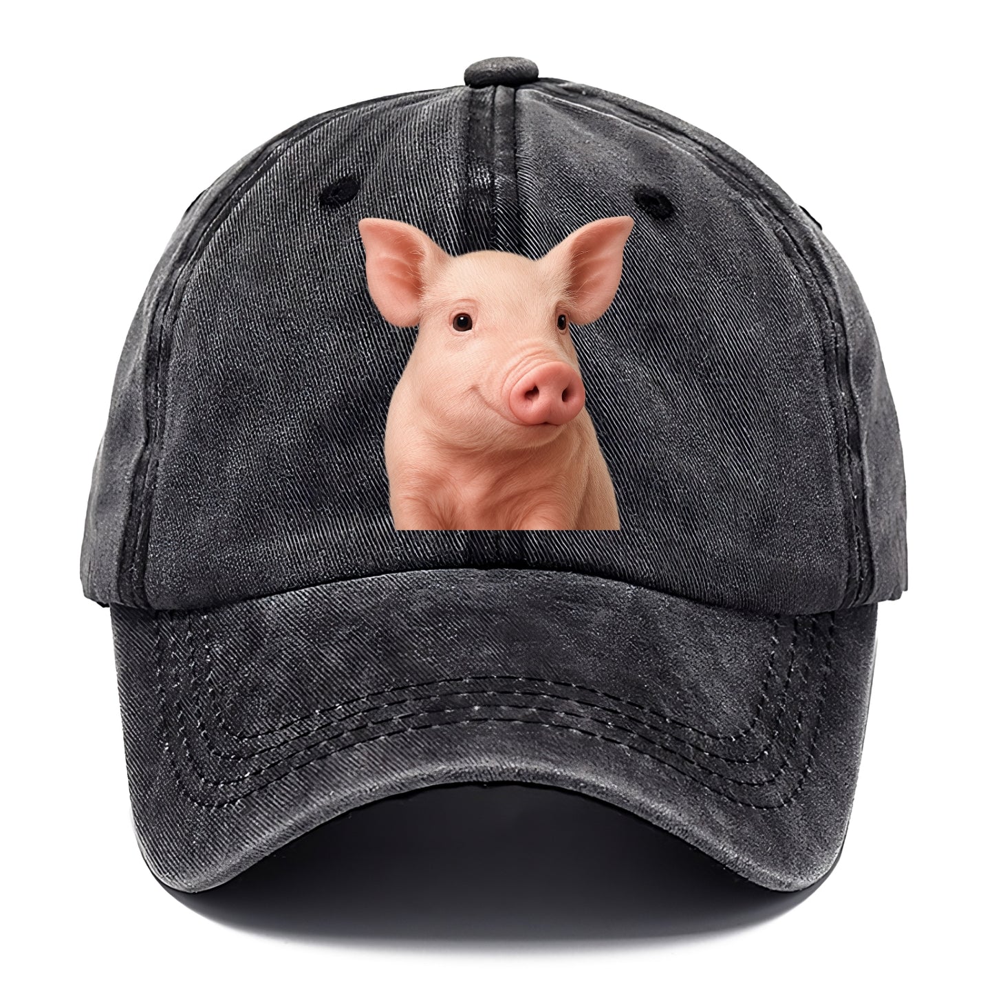 pig portrait design Hat