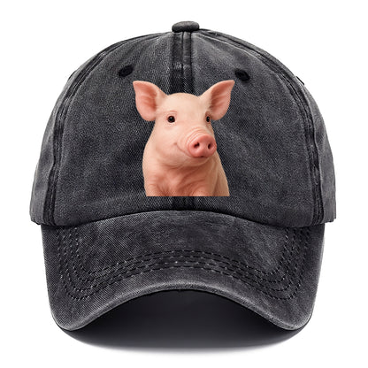 pig portrait design Hat