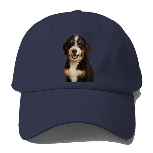 Bernedoodle Portrait Design Baseball Cap For Big Heads