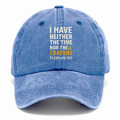 time nor crayons Hat