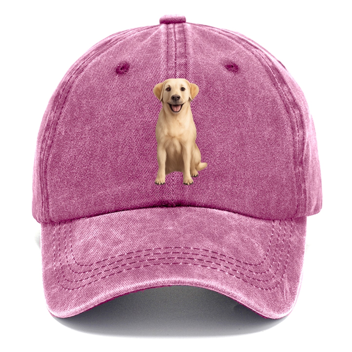 golden labrador puppy digital art Hat