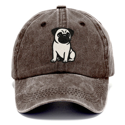 black-pug-charming-companion Hat