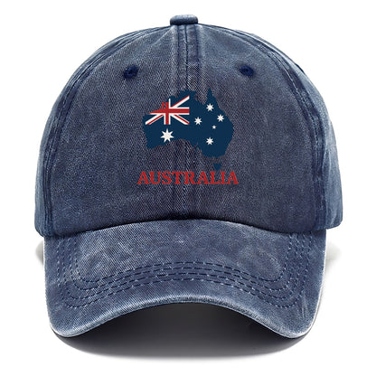 Australian Map and Flag Hat