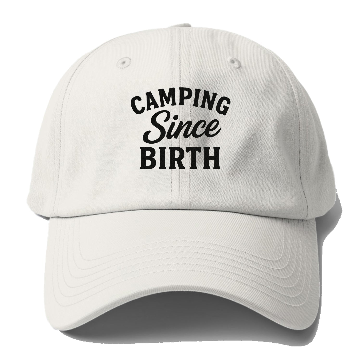 camping since birth hat design Hat