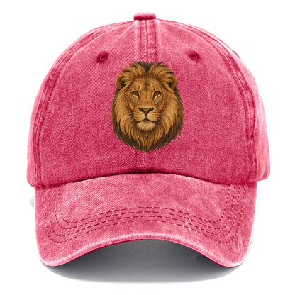 detailed lion head portrait Hat