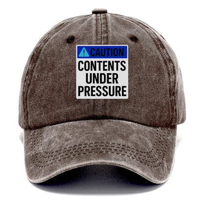 contents under pressure Hat