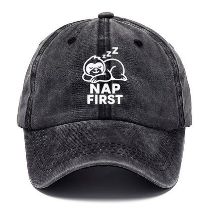 nap first sloth Hat