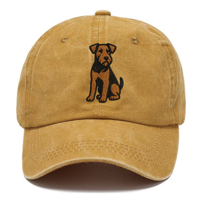 Airedale Terrier Black And Tan Design Hat