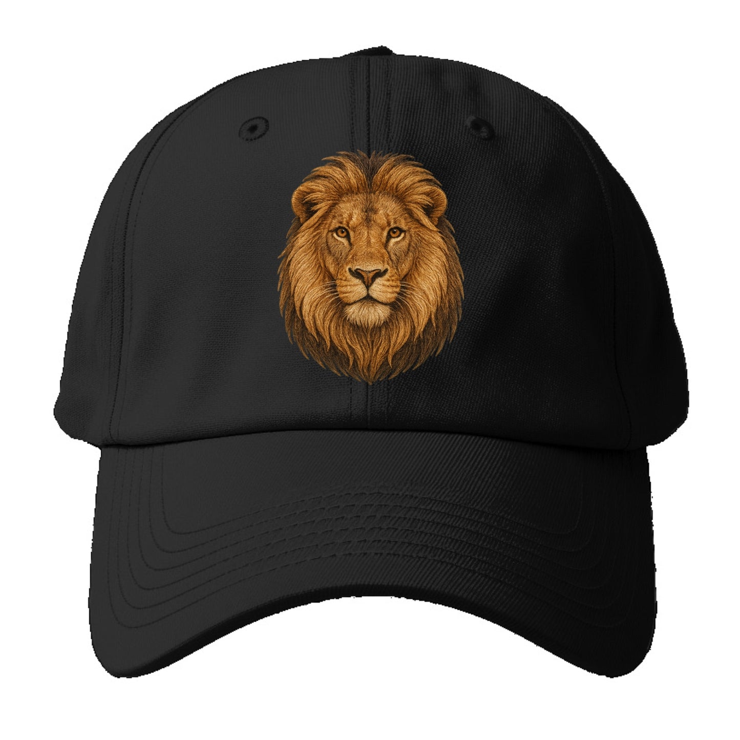 detailed lion head portrait Hat