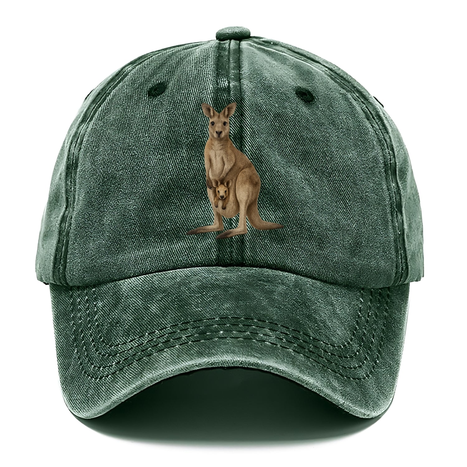 kangaroo mother and baby portrait Hat