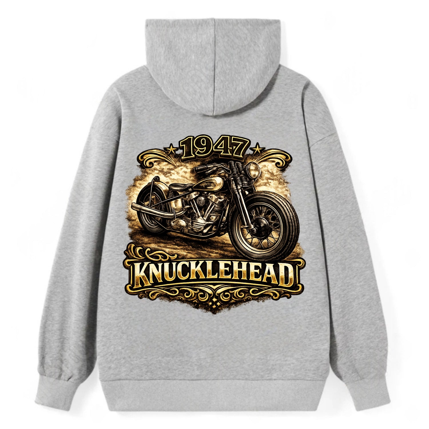 1947 Knucklehead Bobber - Classic Pullover Hoodie