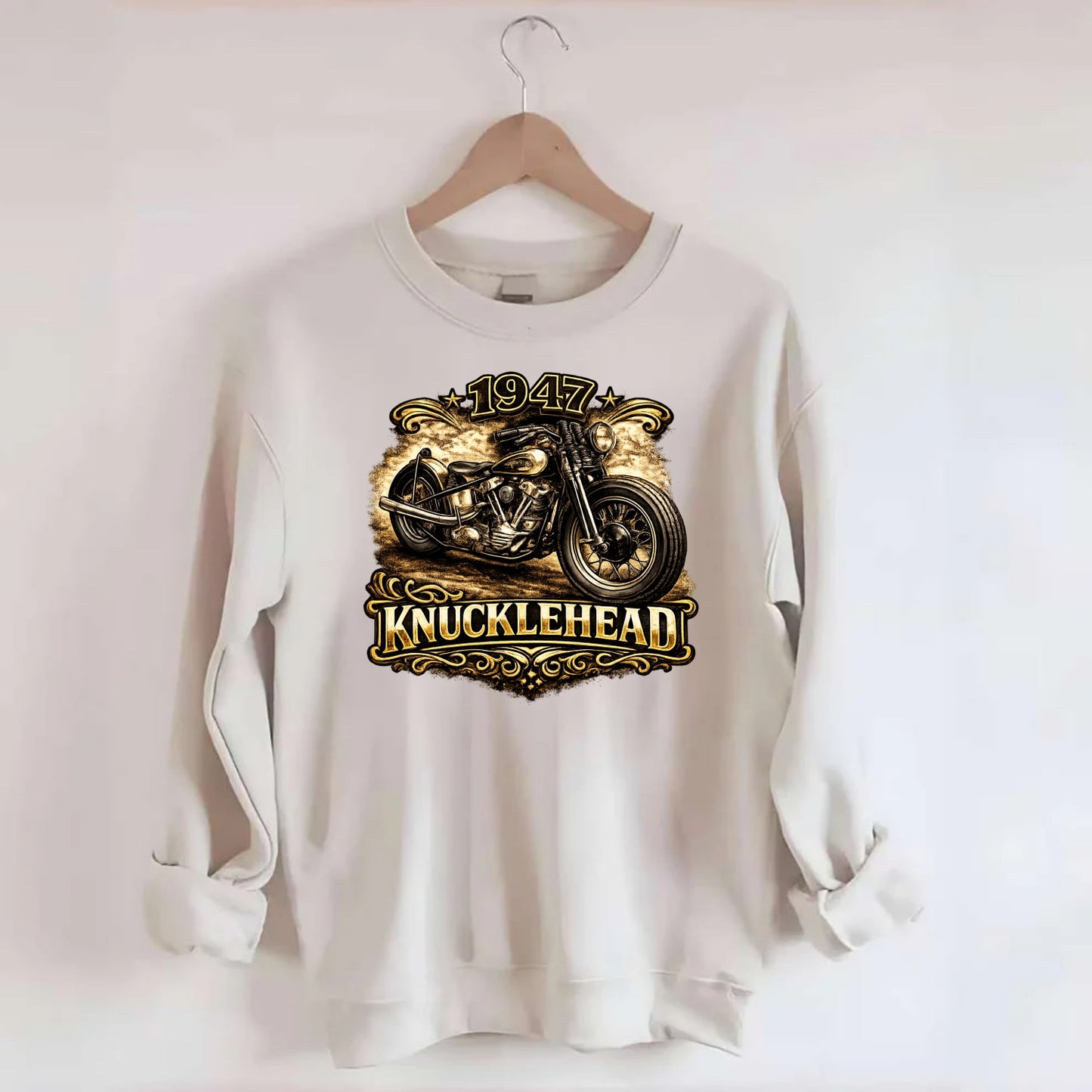 1947 Knucklehead Bobber - Crewneck Sweatshirt