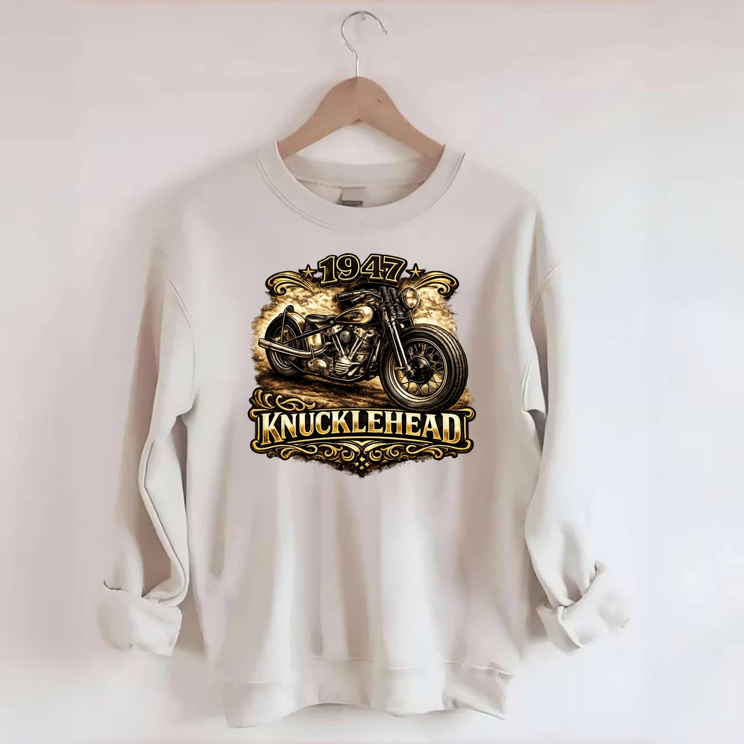 1947 Knucklehead Bobber - Crewneck Sweatshirt