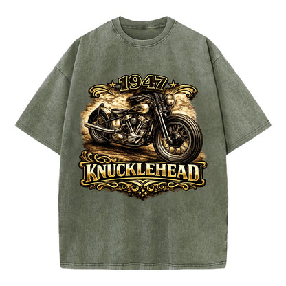 1947 Knucklehead Bobber - Vintage T-shirt