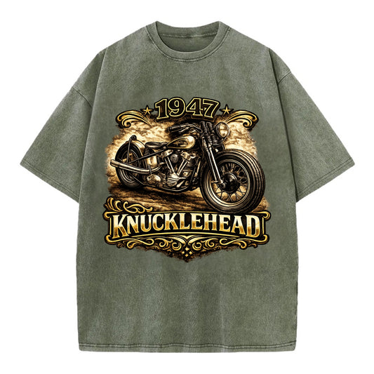 1947 Knucklehead Bobber - Vintage T-shirt