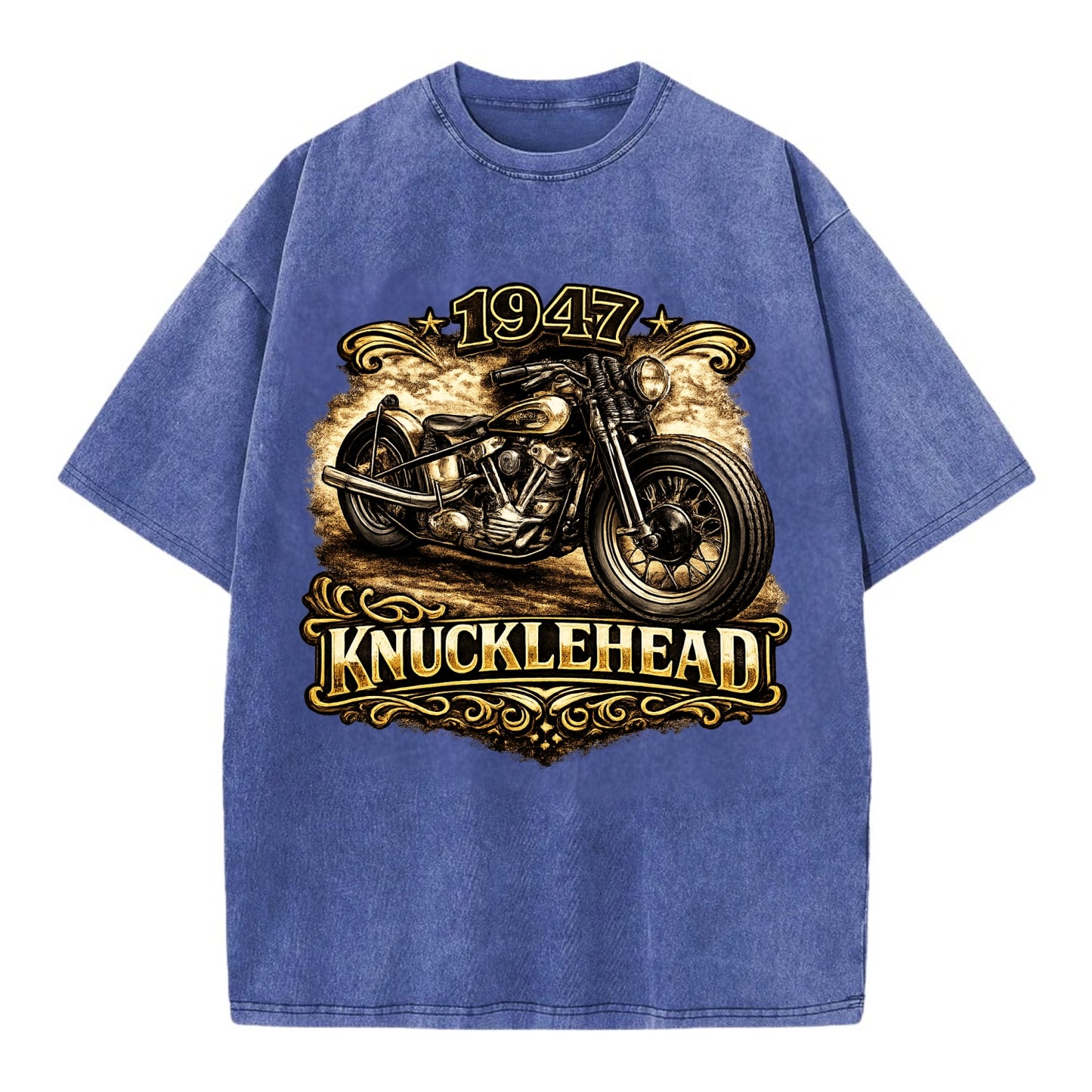 1947 Knucklehead Bobber - Vintage T-shirt