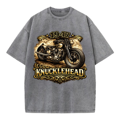 1947 Knucklehead Bobber - Vintage T-shirt