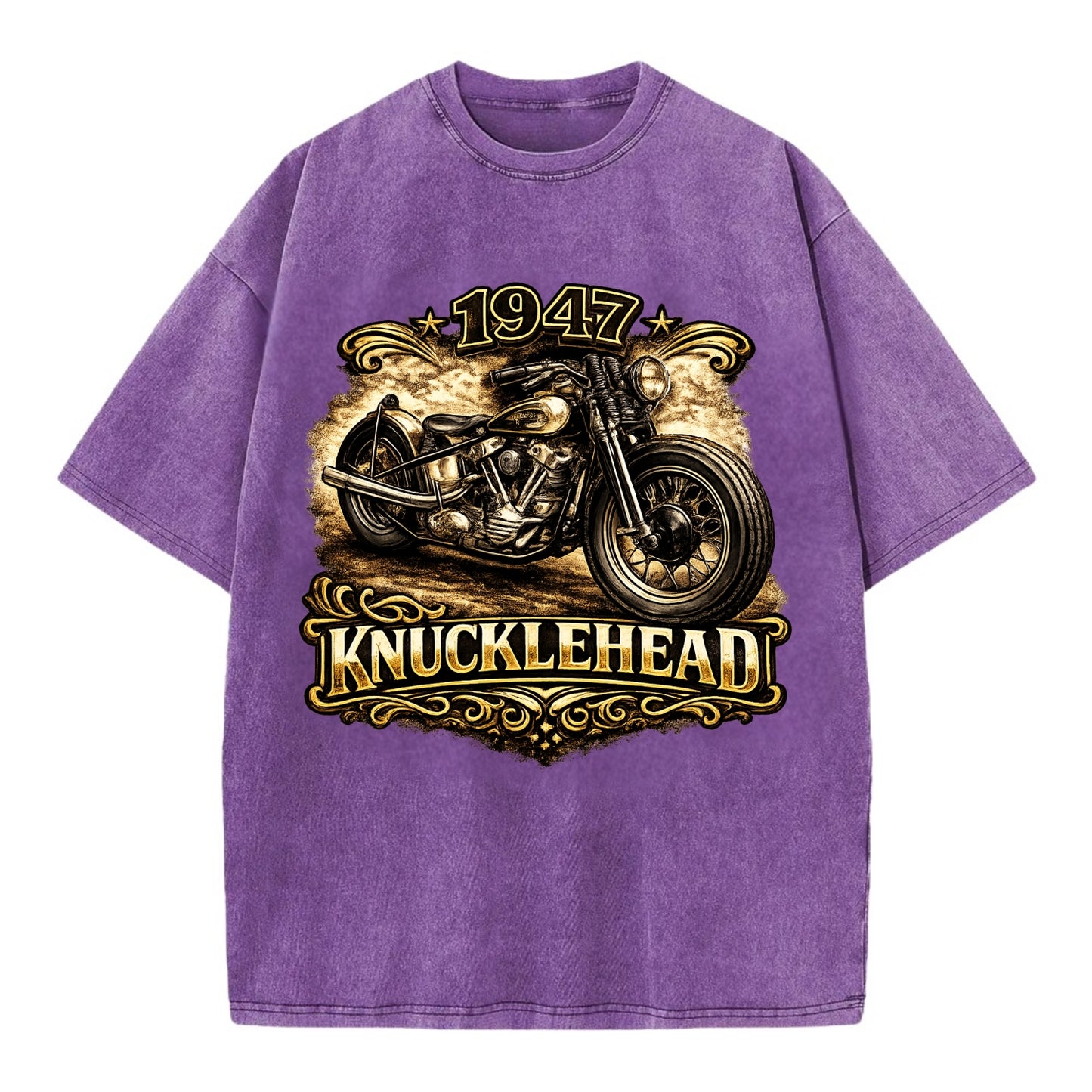 1947 Knucklehead Bobber - Vintage T-shirt