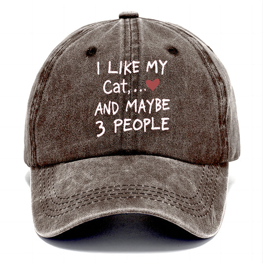 I like My Cat,and Maybe 3 people Classic Cap